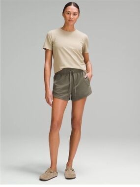 H&M Washed Out Green Relaxed Sweat Shorts Size Small Cotton